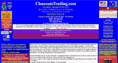 Desktop Screenshot of closeoutstrading.com